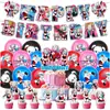 Esquadrão Quinn Harley Quinn Festa de Aniversário Tema Decorações Banner Bandeira Balão Conjunto