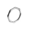 Anillo Minimalista de Bambú de Gama Alta para el Dedo Índice de Mujer Tendencia Ins Celebridad de Internet Anillo de Estilo Simple y Genial