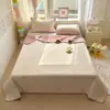 Funda de Cama de Algodón Puro Juego de Tres Piezas Todo Algodón Acolchado Hoja de Cama de una Pieza Cubierta de Tatami Kang Antideslizante Nuevo Modelo 2026 Universal para Todas las Estaciones