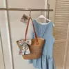 Bolsa de Palha para Viagem de Férias na Praia para Mulheres 2026 Verão Nova Moda Bolsa Tote Tendência Bolsa de Ombro para o Dia a Dia
