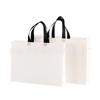 Nuevo en stock bolsa no tejida recubierta bolsa de compras portátil para ropa bolsa para llevar bolsa de estudio bolsa imprimible con logo