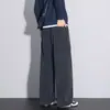 Novedad Otoño/Invierno 2026: Pantalones de Trabajo Casuales para Hombre de Punto Pesado de Pierna Recta con Jacquard de Patrón de Dinero, Modernos y Cómodos
