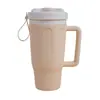 Taza de Agua de Silicona Stanley Transfronteriza Taza Espacial Taza de Agua para Coche al Aire Libre Taza Plegable con Popote Portátil Taza para Beber Celebrada en Internet Set