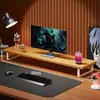 Prateleira de Armazenamento para Mesa, Suporte para Monitor de Computador, Organizador de Teclado, Suporte para Laptop