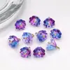 Novo Estilo Chinês Flor de Lótus de Vidro Base Grampo de Cabelo Hanfu Pulseira Colar Contas Feito à Mão DIY Pingente Acessórios