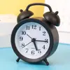 Reloj despertador para dormitorio, Reloj despertador para estudiante, Sonido fuerte para despertar, Reloj despertador de plástico en forma de herradura de estilo antiguo, Reloj electrónico