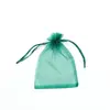 Bolsa de organza multicolor con cordón, bolsa de malla transparente con cordón, para joyería, dulces de boda, bolsa de embalaje para regalo, bolsa de almacenamiento para sachet