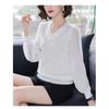 Tejidos de Punto para Mujer Primavera y Verano 2026 Estilo Coreano de Moda Nuevas Tendencias Moda Femenina Tops Juveniles Camisa Básica Elegante Versátil con Mangas Transparentes de Moda