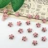 Livro Vermelho Pequeno com Unha Artística Esculpida em Rosa Joias Material para Nail Art Bolsa Unha Francesa Laço Joias Decorações para Nail Art