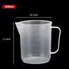 Taza medidora de plástico de grado alimenticio para hornear té de leche, Cilindro medidor graduado de PP doméstico engrosado, Taza medidora de cóctel comercial, Gran capacidad