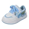 Zapatos para Niñas 2026 Primavera/Otoño Nuevos Transpirables Cómodos Antideslizantes Zapatos Deportivos Versátiles a la Moda con Cordones Casuales Zapatos de Tabla