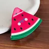 Pinza de Garra para Cabello de Acetato Imitación Fruta Linda Versátil Sandía Fresa Pasador para Recogido Alto Moño Pinza de Tiburón Accesorio para el Cabello Corona Alta