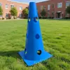 Escada de agilidade transfronteiriça cone marcador de barril barra de cerca 32cm com furo logo barril obstáculo equipamento de treino de futebol
