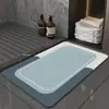 Alfombrilla Suave de Barro de Diatomeas Ecológica Absorbente para Baño Accesible Alfombrilla de Piso de Lujo Puerta de Baño Inodoro de Baño Alfombrilla Antideslizante para Pies Alfombra