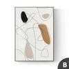 Sala de Estar Entrada Bloque de Color Líneas Nórdico Minimalista Creativo Pintura Decorativa Mural de Pared de Fondo Pintura Colgante Vertical Estilo Lujo Ligero