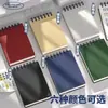 Fábrica de OrigenA7 Cuaderno Espiral Negro Sólido Estudiante Portátil Bolsillo Mini Cuaderno