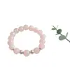 Novo Bracelete de Cristal Rosa Creme para Mulheres, Joia de Cristal Rosa de Alto Padrão de Nicho, Doce Bracelete de Cristal Rosa para Mulheres