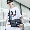 Nueva bolsa de almacenamiento cruzada para hombre de PU para el día a día, bolso de hombro de gran capacidad, bolso cruzado, mochila elegante para viajes cortos