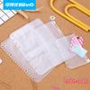 Kedeyou (KW-trío) bolsa impermeable de almacenamiento de hojas sueltas con cordón A5/A6 bolsa transparente para libros sala de examen de contabilidad