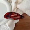 Novo 11,5 cm Oco Design de Folha Outono e Inverno Grampo de Cabelo Preguiçoso Pente Elegante Fivela de Borboleta Acessório de Cabelo Presilha de Tubarão