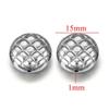 Cuentas perforadas de acero inoxidable cuentas espaciadoras de agujero grande chapadas en oro de 18 quilates cuentas para collar con colgante joyería DIY pulsera al por mayor