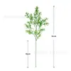 Hojas de apio artificiales de plástico de tallo largo, hojas verdes artificiales grandes estilo Milán, arreglo floral de fondo para boda, flores de decoración de boda