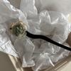 Horquilla Camelia Hada Estilo Antiguo Pequeña Fresca Tocado Hanfu Retro Flores Secas Elegante Cheongsam Moño Horquilla de Madera