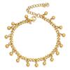 Europeo y Americano Transfronterizo Más Vendido Moda Simple Cadena Cubana 16+5 Perla Redonda Acero Inoxidable Empalme Borla Pulsera Venta al por Mayor para Mujeres
