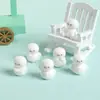 Boneco de Neve de Resina Natalino Transfronteiriço Paisagem de Neve de Natal Acessórios para Joias DIY Decoração de Mesa e Carro Pequenos Enfeites