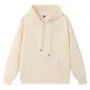 Moletom Pulôver com Capuz de Algodão Tendência Retrô para Primavera e Outono, Cor Sólida Manga Longa Tendência Workwear com Logo Bordado e Estampado
