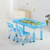 Mesa de bloco de plástico infantil multifuncional jogo de brinquedo quebra-cabeça de mesa de areia mesa de onda mesa casa