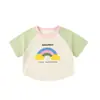 Conjunto de Verano Arcoíris Dudu's para Niñas - Pantalones Largos y Manga Corta Ropa Infantil de Moda