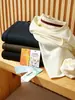 Mistura de Lyocell + lã, estilo luxo discreto 'old money', nova camiseta moletom de manga longa macia e quente para homens outono e inverno