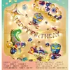 Set de Globos de Cumpleaños Más Vendido Transfronterizo Decoración para Fiesta Temática Miércoles Juguete de Dibujos Animados para Niños