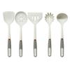 Espátula de silicona, cuchara, mango de anillo chapado en oro, olla antiadherente, utensilios de cocina de silicona de grado alimenticio, utensilios de cocina de silicona en stock