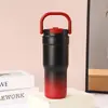 Termo Sencillo y Elegante para Mujer de Aspecto Premium, Acero Inoxidable 316, Vaso Portátil Doble Uso para Bebidas Frías, Gran Capacidad, Vaso Portátil para Coche