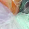 Tela Láser Sinfonía, Tela Colorida, Gasa para Vidrio, Tela Plana Colorida para Ropa de Espectáculo, Gasa Brillante de Malla para Decoración de Escenario