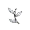 Moderna Nueva Aleación de Titanio ASTM F-136 Stud para Labio con Diamantes Completos Stud para Cartílago Auricular Pendiente Transfronterizo Joyería para Piercing