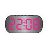 Reloj electrónico con pantalla digital LED de viento simple, venta al por mayor, reloj despertador digital pequeño de escritorio para estudiantes y niños, reloj despertador con espejo 6637