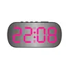 Estilo Ins Casual Pantalla Digital LED Reloj Digital Venta al por Mayor Digital de Escritorio Reloj Despertador Pequeño Reloj Despertador de Espejo para Estudiantes Niños 6637
