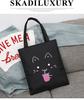 Nova Bolsa Tote Transfronteiriça Bolsa de Lona Bolsa de Estudante Grande Capacidade Ombro Único Bolsa Feminina Bolsa de Lona de Ombro Único Bolsa Feminina Simples