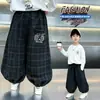 Pantalones largos casuales para niños, nuevos y elegantes pantalones jogger para niños pequeños otoño 2026, pantalones para niños estilo coreano primavera y otoño
