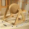 Placa de Arranhar para Gatos de Sisal, Vertical, Resistente ao Desgaste, Não Solta Fiapos, Almofada de Garras para Gatos Montada na Parede, Placa de Arranhar para Gatos, Sofá Anti-Arranhões para Gatos, Bola de Brinquedo para Gatos