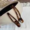 Grampo de Cabelo Versátil Prático Estilo Coreano Estampa de Leopardo Grande para Lavar o Rosto Maquiagem Franja Grampo Lateral Presilha Bico de Pato