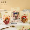 Saco com Zíper Autovedante Fofo de Desenho Animado Floco de Neve Crocante Nougat Doces Salgadinhos Biscoitos Embalagem para Assar Presente