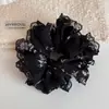 Scrunchie Floral de Renda para Mulheres, Estilo Delicado, Acessório de Cabelo Diário para Meninas, Adequado para Rabos de Cavalo Altos e Coques