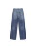 Aliexpress Transfronterizo Ropa Popular para Mujer Estilo Europeo y Americano Exportación Venta al por Mayor Zr Punto Jeans Silueta Arco de Cintura Alta