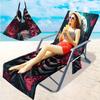 Suministro Exclusivo Transfronterizo de Fundas para Sillas de Playa de Microfibra, Serie de Calaveras Impresas Digitalmente en 3D, Desde una Pieza
