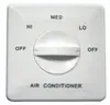 Painel de Interruptor de Três Velocidades para Ar Condicionado Tipo 86 Termostato de Botão Mecânico para Fan Coil Fabricante