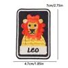 Tianyino Más Vendidos Parches de Tela DIY de los Doce Signos del Zodíaco en Stock para Ropa, Bolsos, Parches de Animales Lindos Coloridos